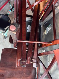 Dinette table bar height with 4 chairs