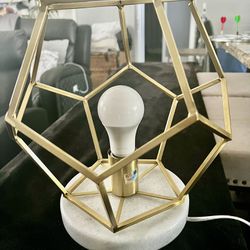 Gold And Marble Lamp 