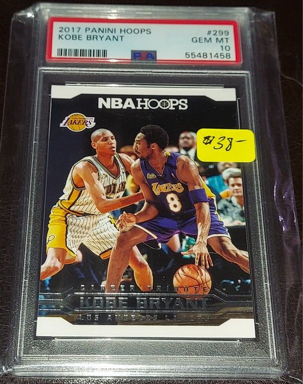 2017 HOOPS KOBE BRYANT CAREER TRIBUTE CARD PSA 10