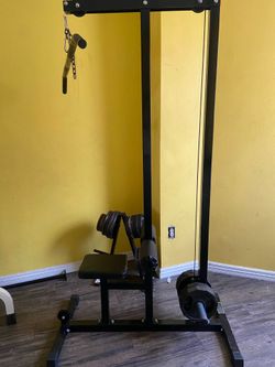 Lat pull down machine only no weights included