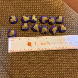 Beautiful Purple And Gold Tone Buttons