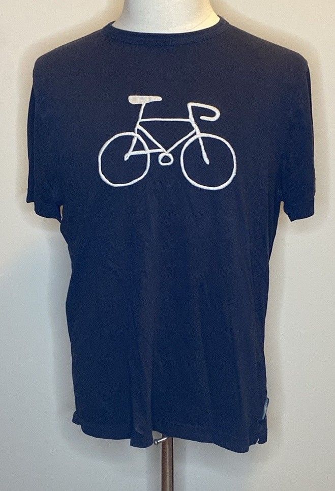  Bicycle T-Shirt in Dark Navy Blue (sz L) 