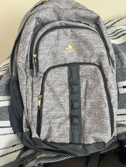 Adidas Gray Minimalist Backpack with Sporty Design