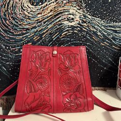Genuine leather Embroidered Bag