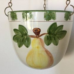  Hanging Ceramic Plant Basket by Casafina - Made in Portugal 