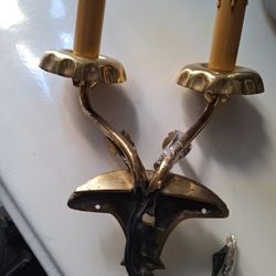 Vintage Brass Wall Lamp