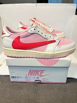 Nike Jordan 1 Low Travis Scott Tropical Pink Men’s Shoes Size 10
