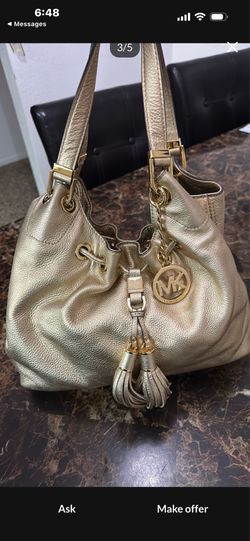 Michael Kors Camden Gold Pebbled