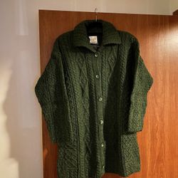 Kilronan  Irish Knitwear  Long Sleeved Button Up Cardigan  Sweater XXL