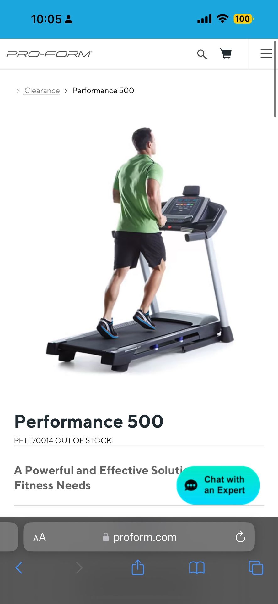 ProForm Performance 500 Treadmill