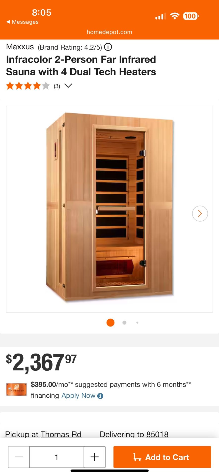 Two Person Sauna
