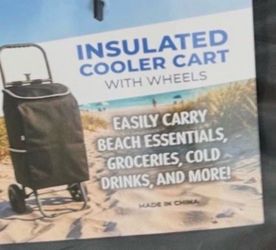 Brand New Never Used Insulated Cooler Cart with wheels