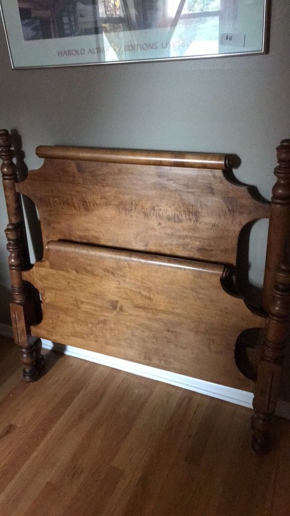 Antique Scroll Bed Frame