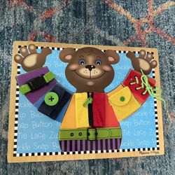 Melissa & Doug Basic Skills Puzzle Board - Wooden Educational Toy