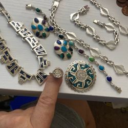 Vintage Sterling Jewelry- Made In Taxco-