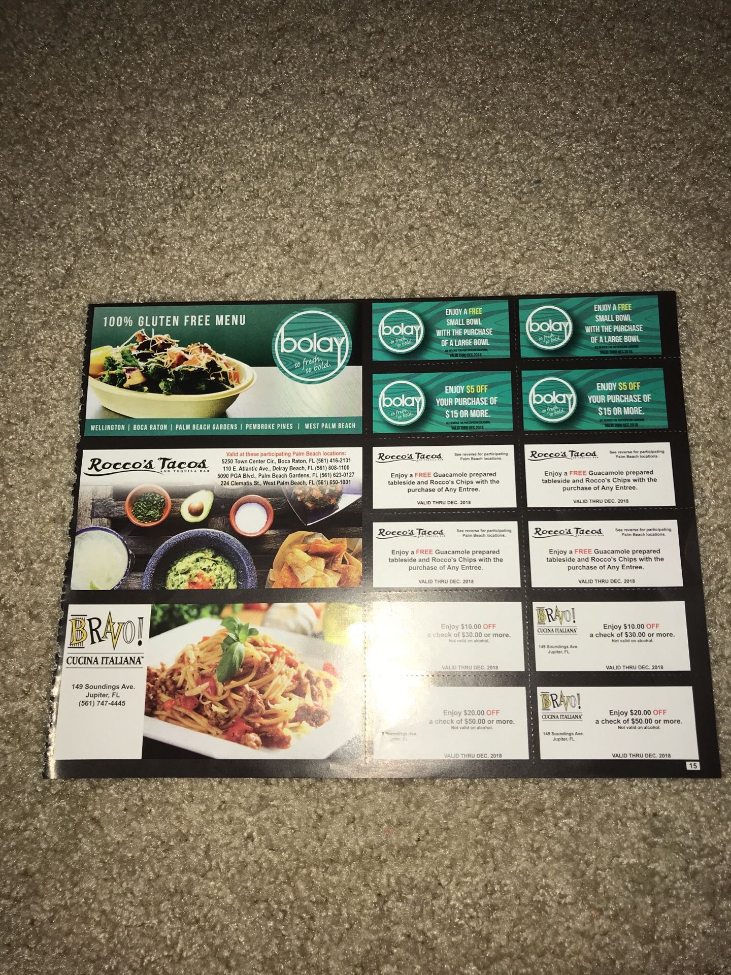 Bolay, Rocco’s Tacos, and Bravo coupons