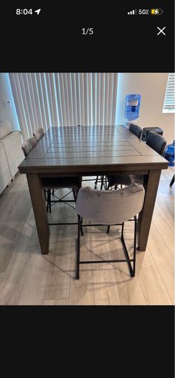 dining table and 6 chairs