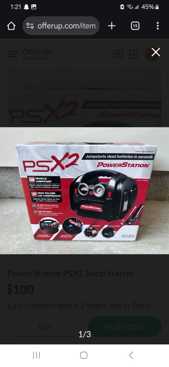 3 And 1 Charger,flashlight,and Air Compressor