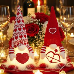 New Valentine Gnome Couple – Set of 2 – Red & White