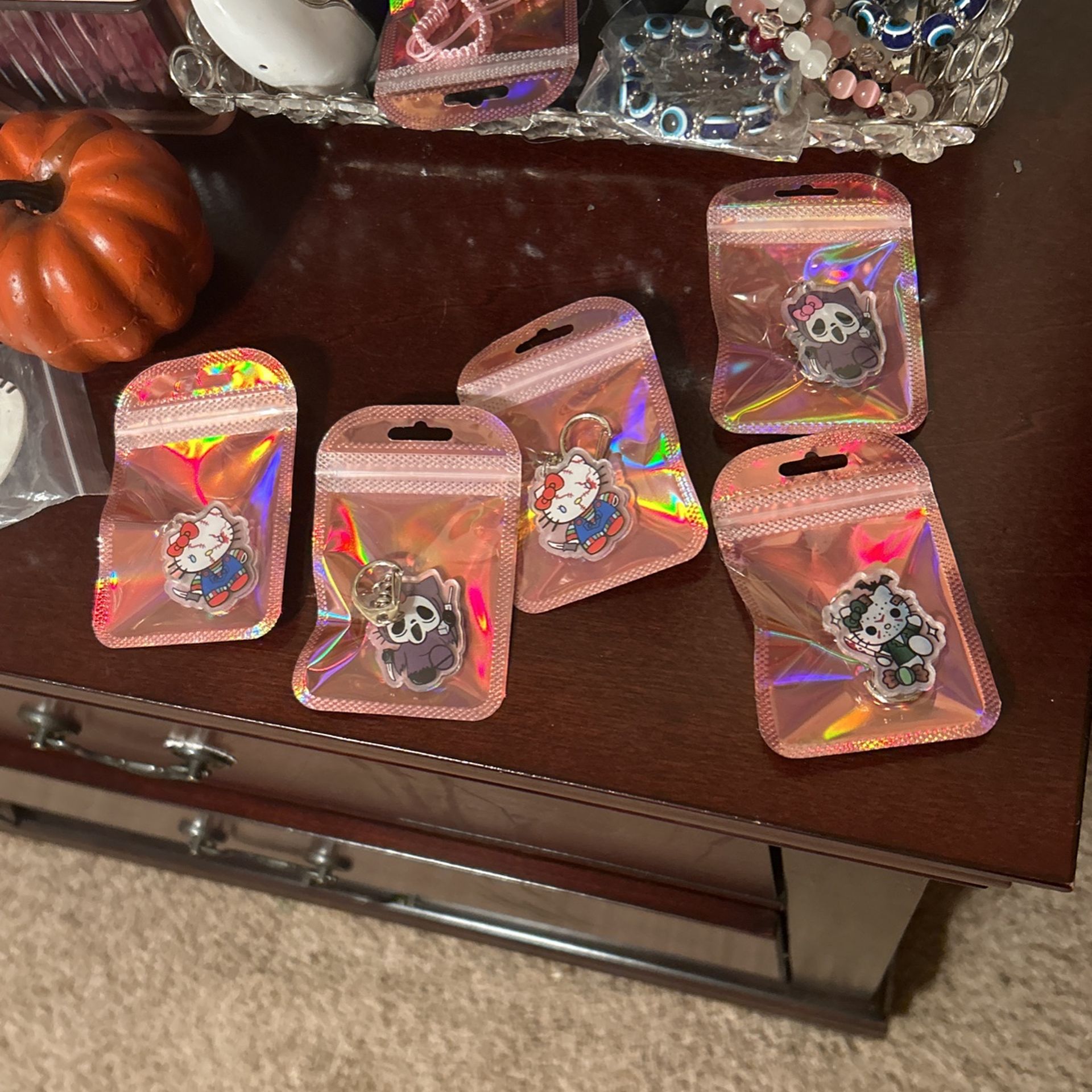 Halloween Hello Kitty Keychain