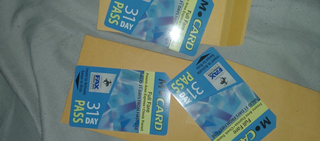 Brand New Bus Passes