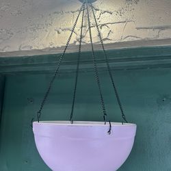 PINK HANGING POT