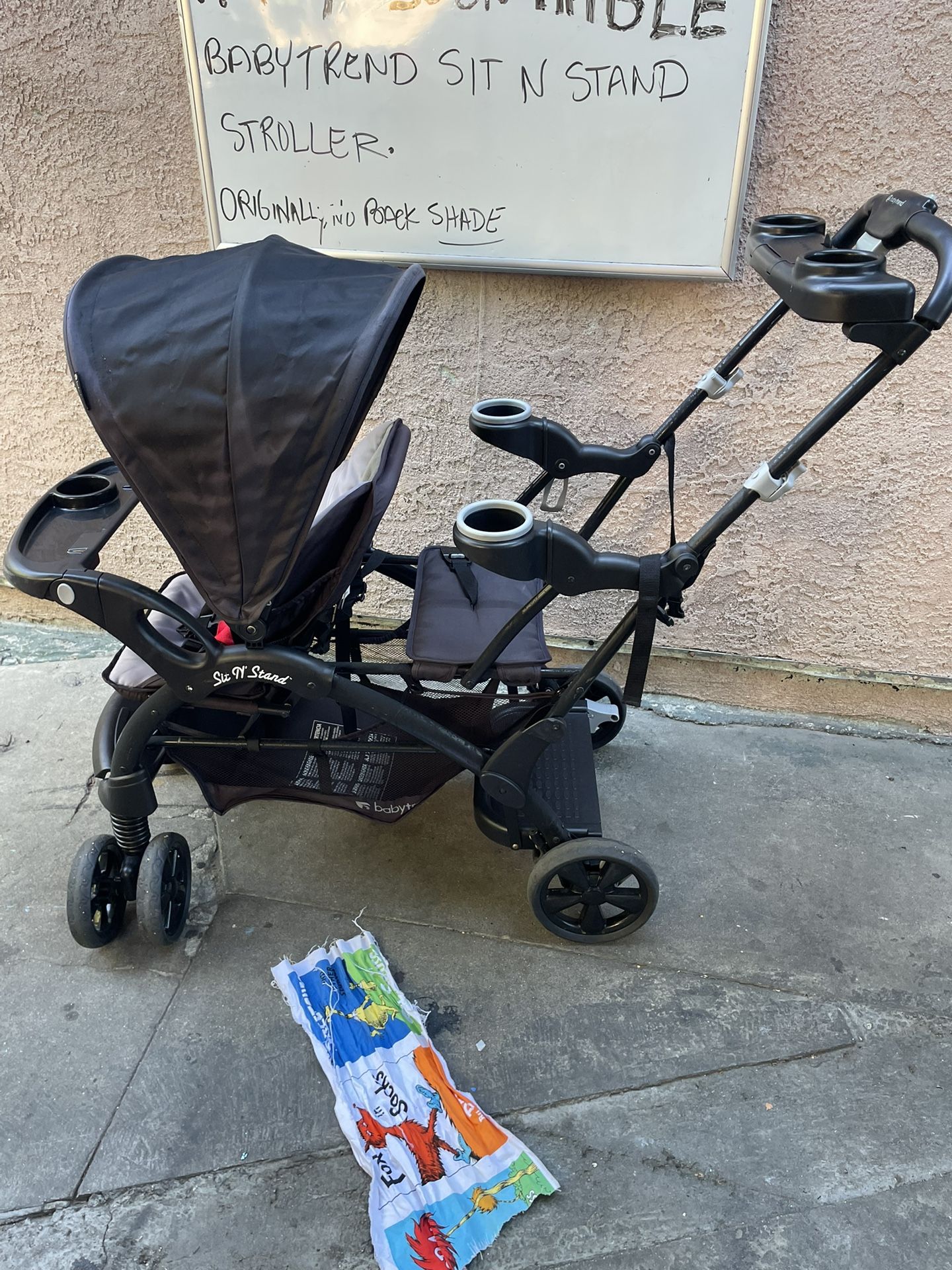 Double Stroller Sit N Stand Babytrend