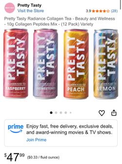 Pretty Tasty Collagen tea 12 Pack