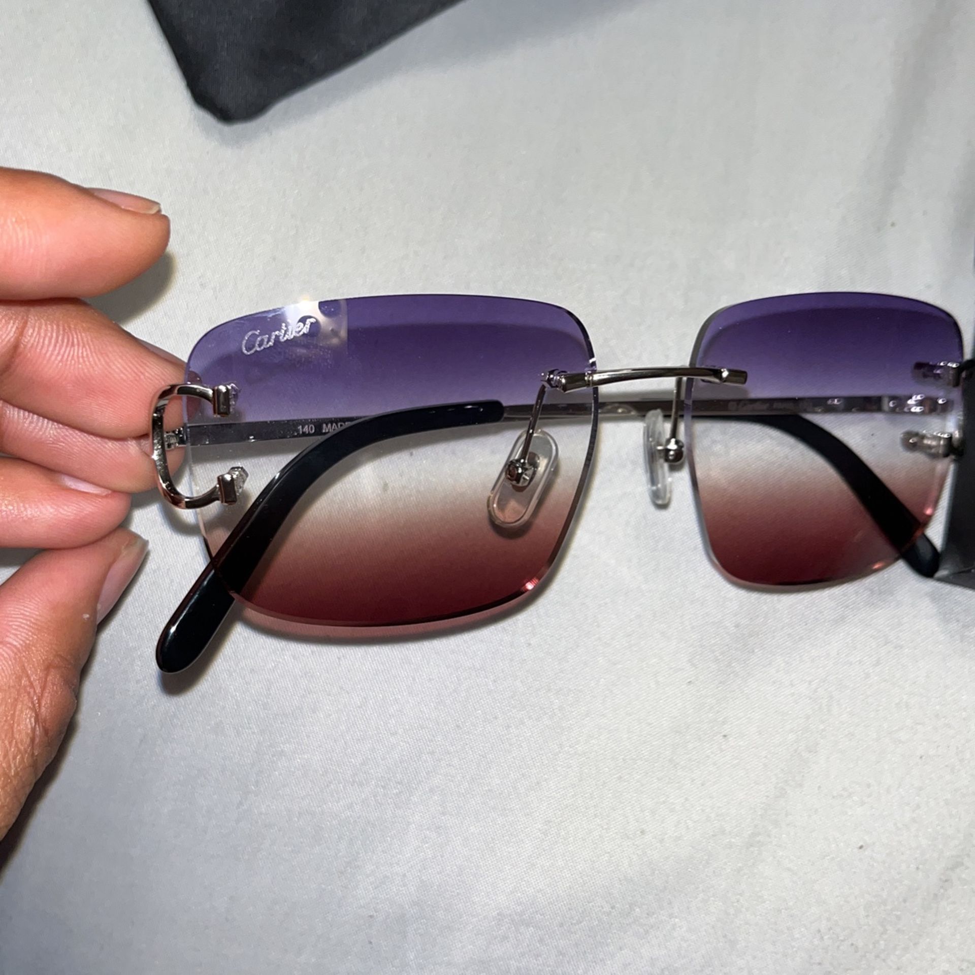Purple And Brown Cartier Frames