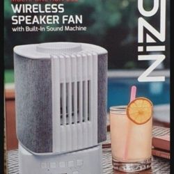 New! Nizoni Mutilfunction USB Wireless Speaker Fan, with Built-in Sound Machine