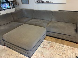 Gray Costco L shaped couch for sale $225.00