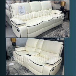 Sofa & Loveseat with Cup Holders $999