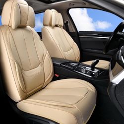 Coverado Seat Covers, Car Seat Protector Waterproof, Beige Seat Covers Ca
