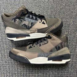 Used Retro Jordan 3 ‘Patchwork Camo’ size 9