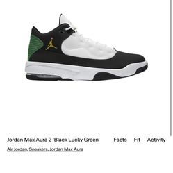 Jordan Aura 2 Black Lucky Green 