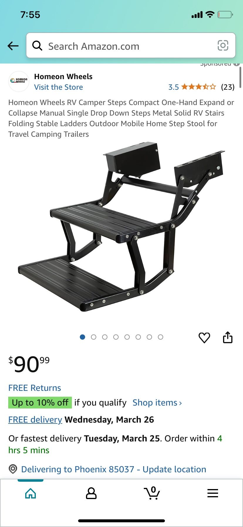 Rv Steps Electric $50