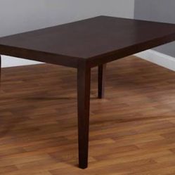 Brown Expresso Wooden Dining Room Table 
