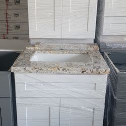 💯 ALL WOOD 24" BATHROOM VANITIES 