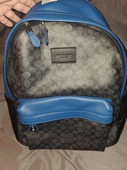 Brand New Men's Coach Leather Backpack