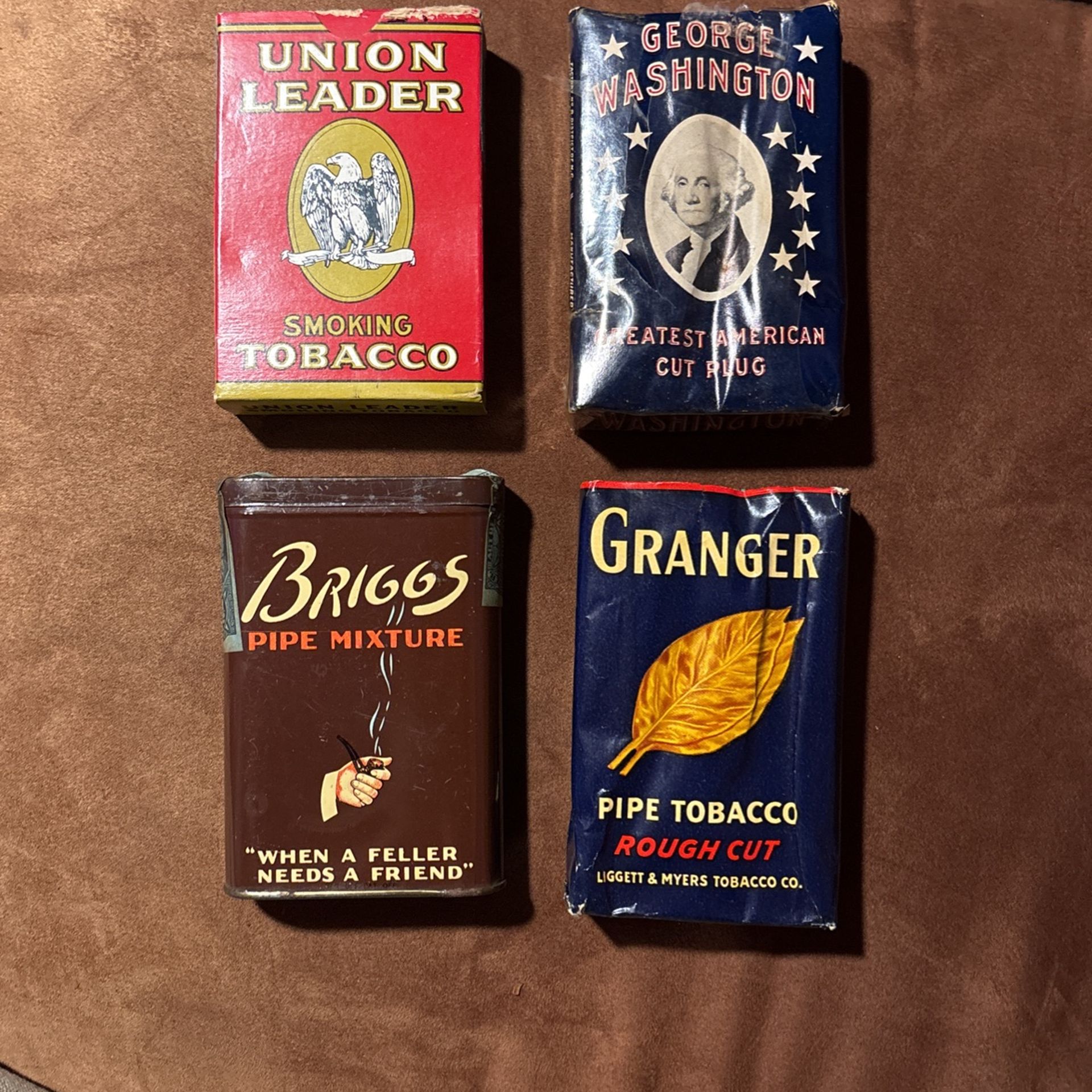 Vintage Tobacco tins and containers UNOPENED