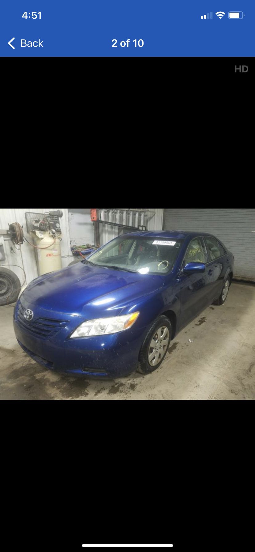 Parts 2007 Toyota Camry Le 