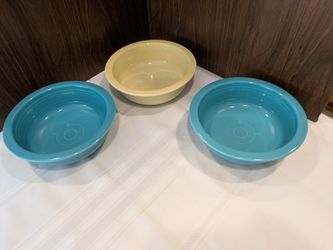 Fiesta "Set of 3" 10" Bowls "XLNT"