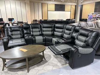 $49 down no credit check recliner sectional