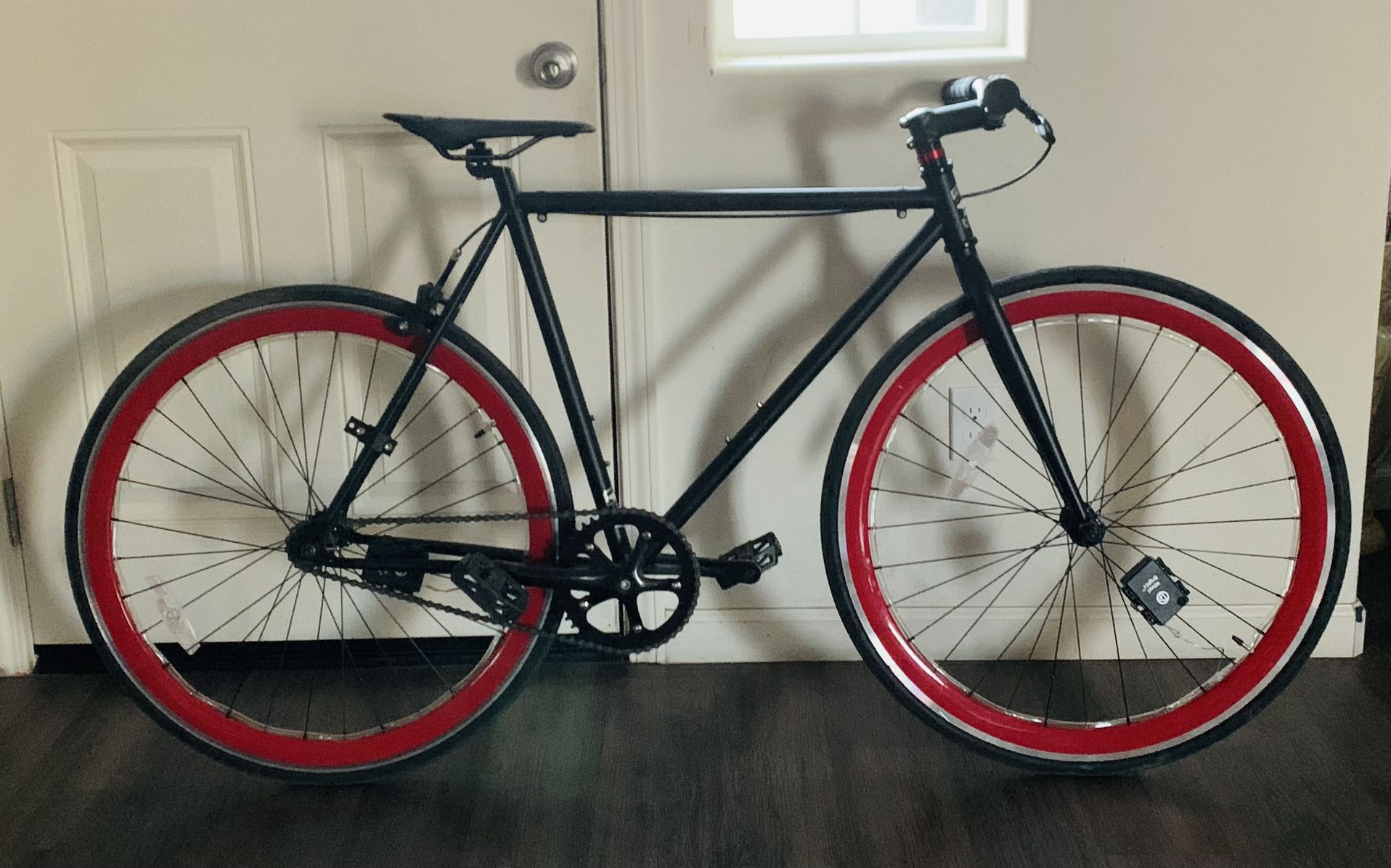 Red And Black Fixie Bike