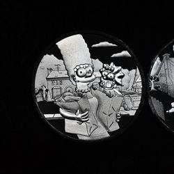 1 Oz 999 Silver "The Simpsons" Coins