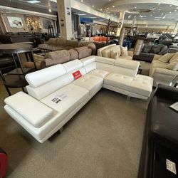 White Sectional Sofa Set 