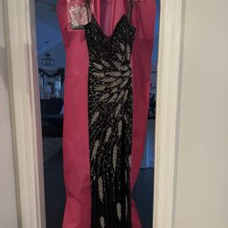 Black Sequins Dress Size 0/2