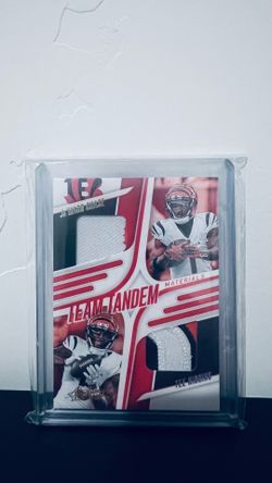 2025 Absolute Ja'Marr Chase Tee Higgins Team Tandem Patch Holo Silver 32/99