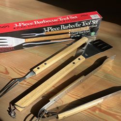 3 Piece BBQ Grilling Accessories Set