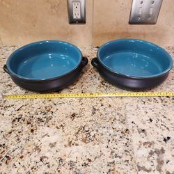 2 Terracotta Cazuela Serving Dishes